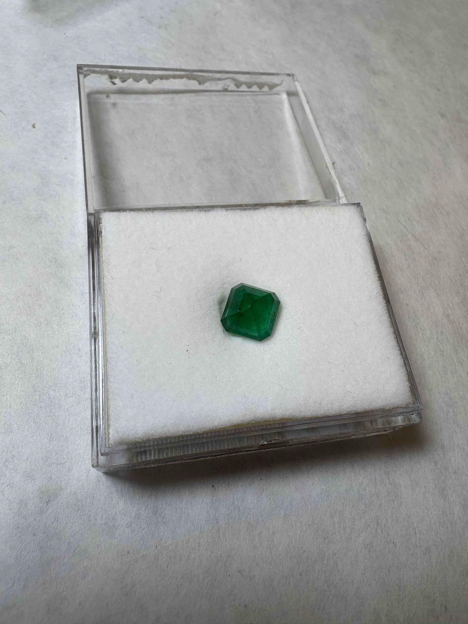 Santa Terezinha Natural Emerald 2.37Ct 8mm Square Octagon Cut:  