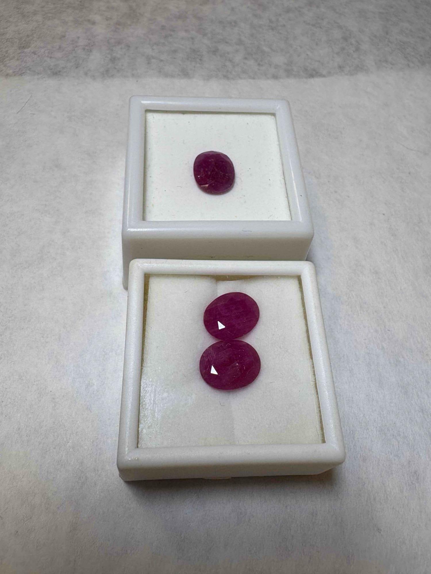 Loose Rubys, Serengeti Ruby 4Ct 11x9mm Oval Cut, & Ruby Oval Cut (1 of 5)