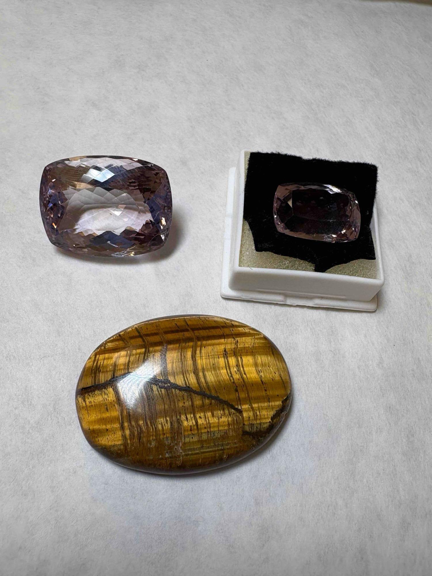 Three Loose Gems Various Cuts, Color, & Size (1 of 6)