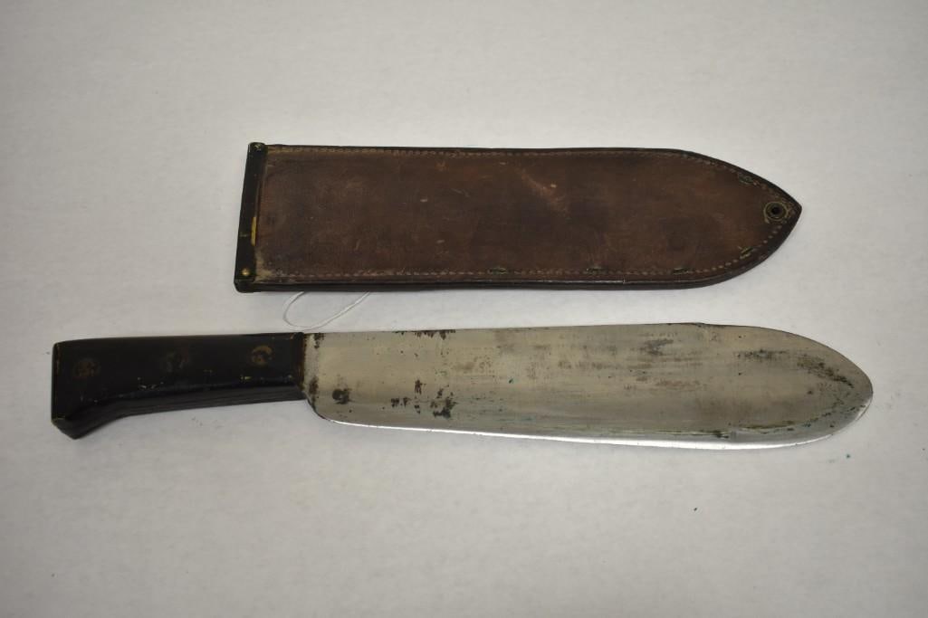 WW2 U.S.M.C. Bolo Knife with Leather Scabbard (1 of 12)