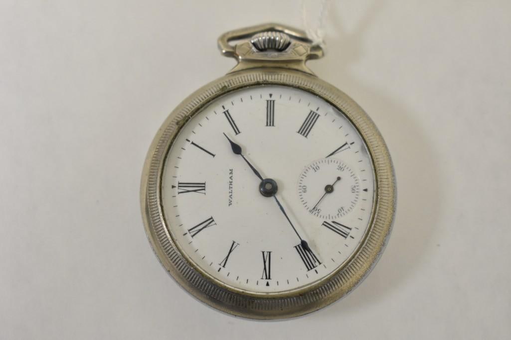 Antique 1899 Waltham 7J 18s Pocket Watch: Antique 1899 Waltham 7J 18s Pocket Watch - Stem Wind Lever Set