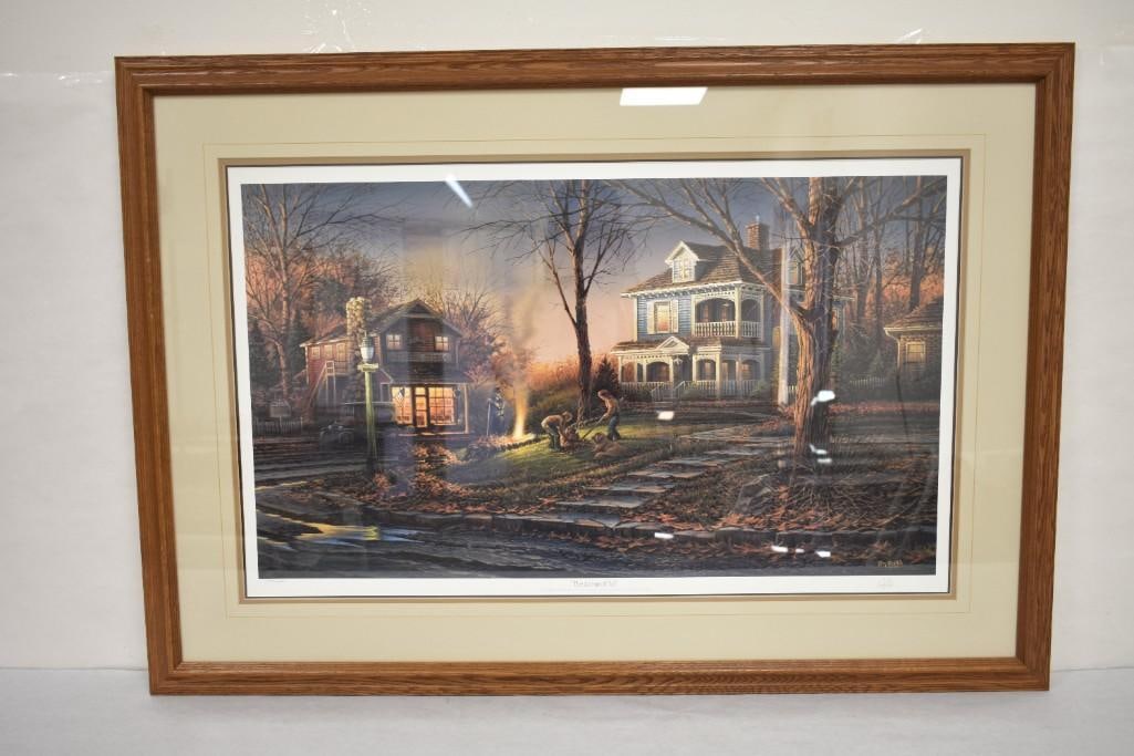 The Aroma of Fall by Terry Redlin signed & numbered w COA 4566/6800 - nicely matted & framed print (1 of 20)