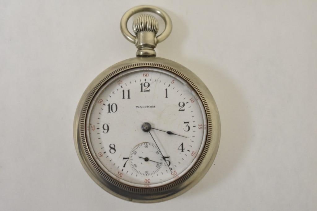Antique 1901 Waltham 15J 18s Pocket Watch: Antique 1901 Waltham 15J 18s Pocket Watch - Stem Wind Stem Set