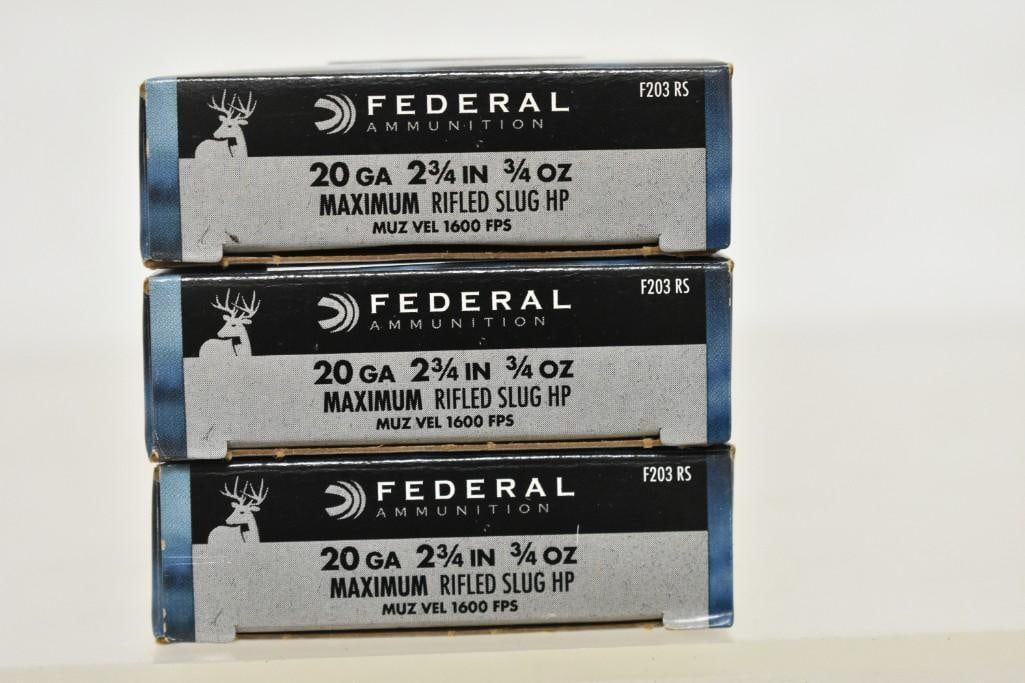 Ammo: 20 ga. Maximum Rifled Slug - 15 Rounds: Ammo: 20 ga. Maximum Rifled Slug - 15 Rounds