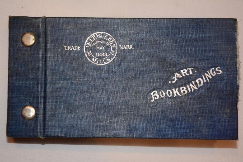 First Edition. 1907. Art Bookbindings: Antique Book Titled: Art Bookbindings. First Edition. Binding: Hard Cover. Year: 1907. Publishing Place: New York. Extensive and unusual sample book for salesmen. The title as given above is on the co