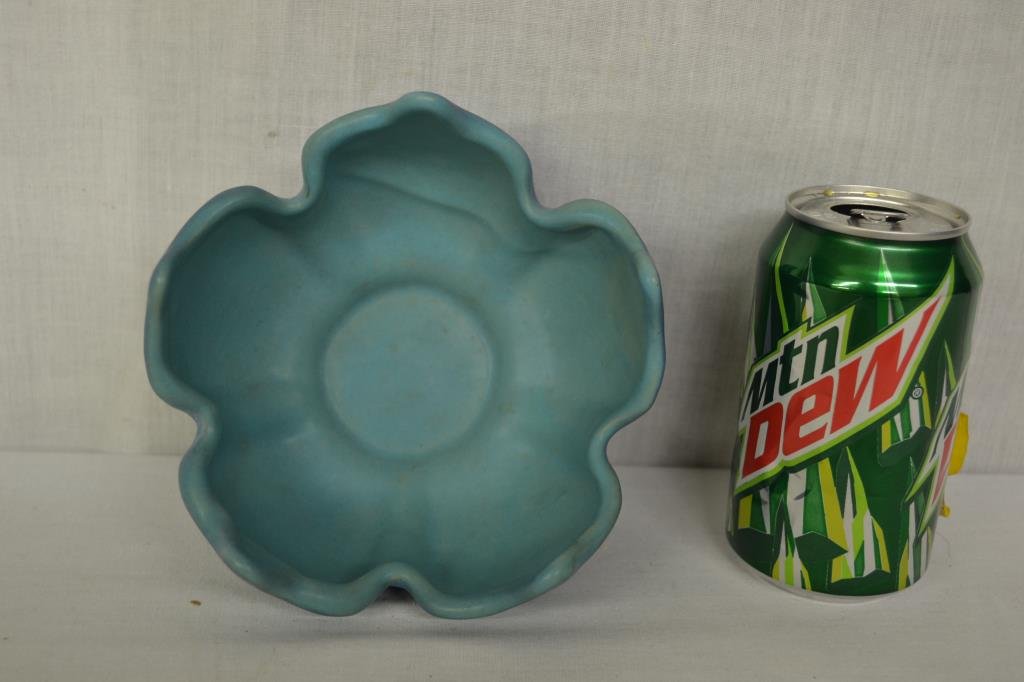 Van Briggle Blue Glaze Tulip Bowl (1 of 6)