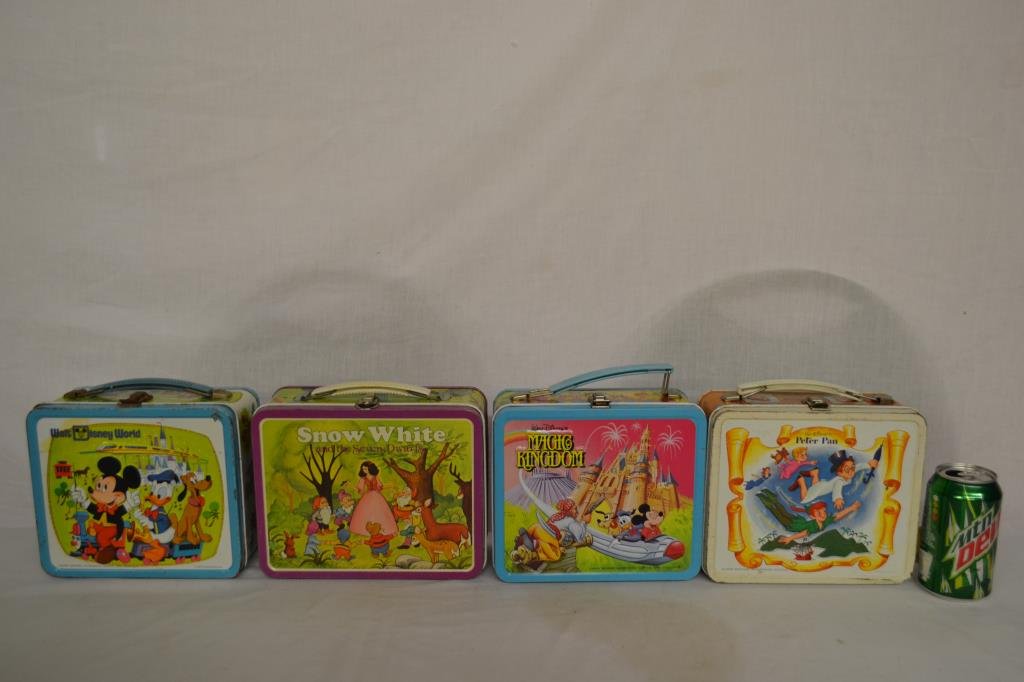 4 Vintage Metal Lunchboxes (1 of 7)
