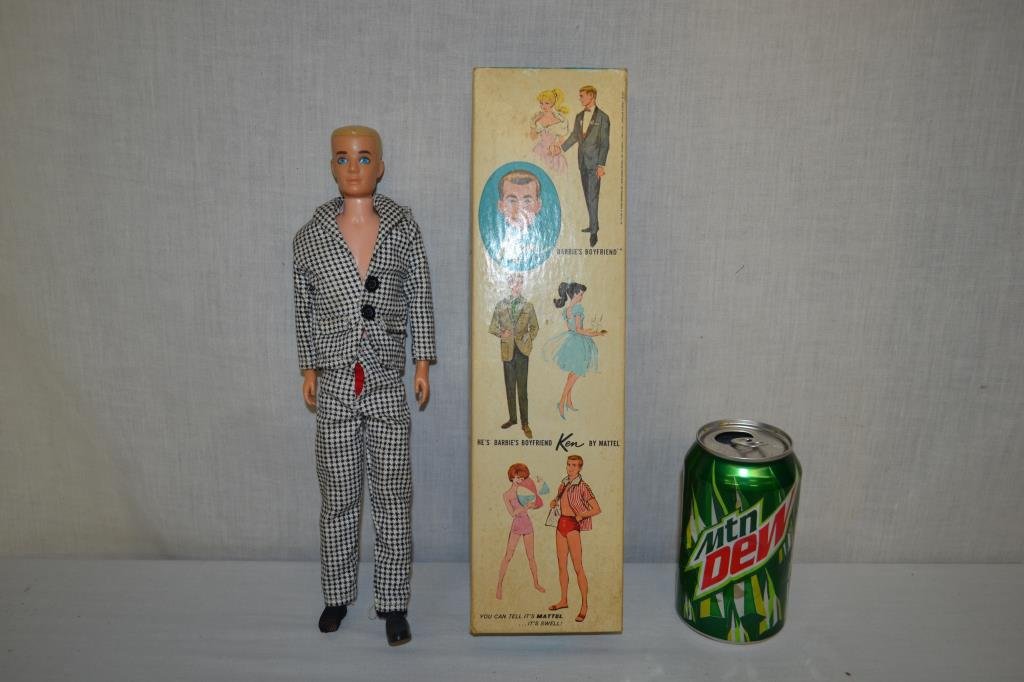 1961 Ken Doll Blonde Stock # 750 with Box (1 of 10)