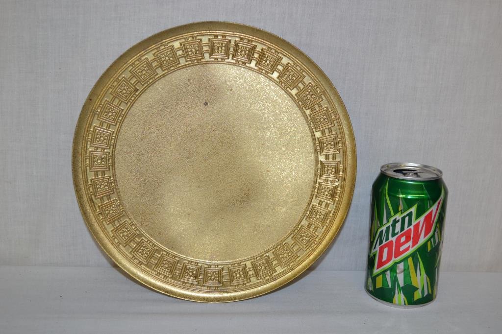 Tiffany Studios Golden Dore Footed Compote #1744 (1 of 6)