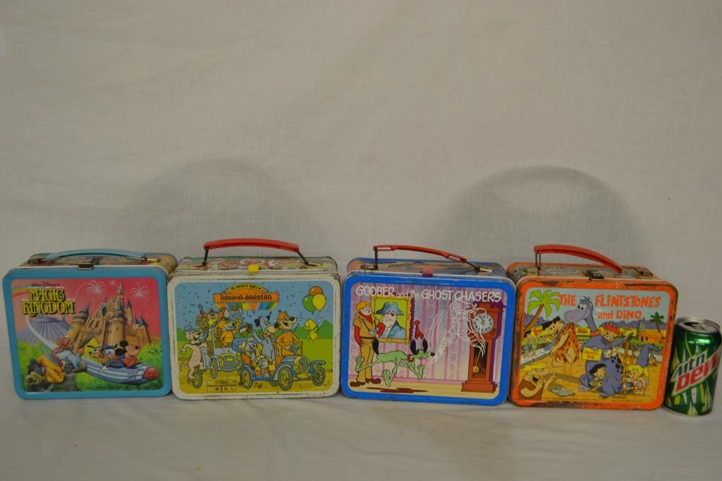 4 Vintage Metal Lunchboxes (1 of 7)