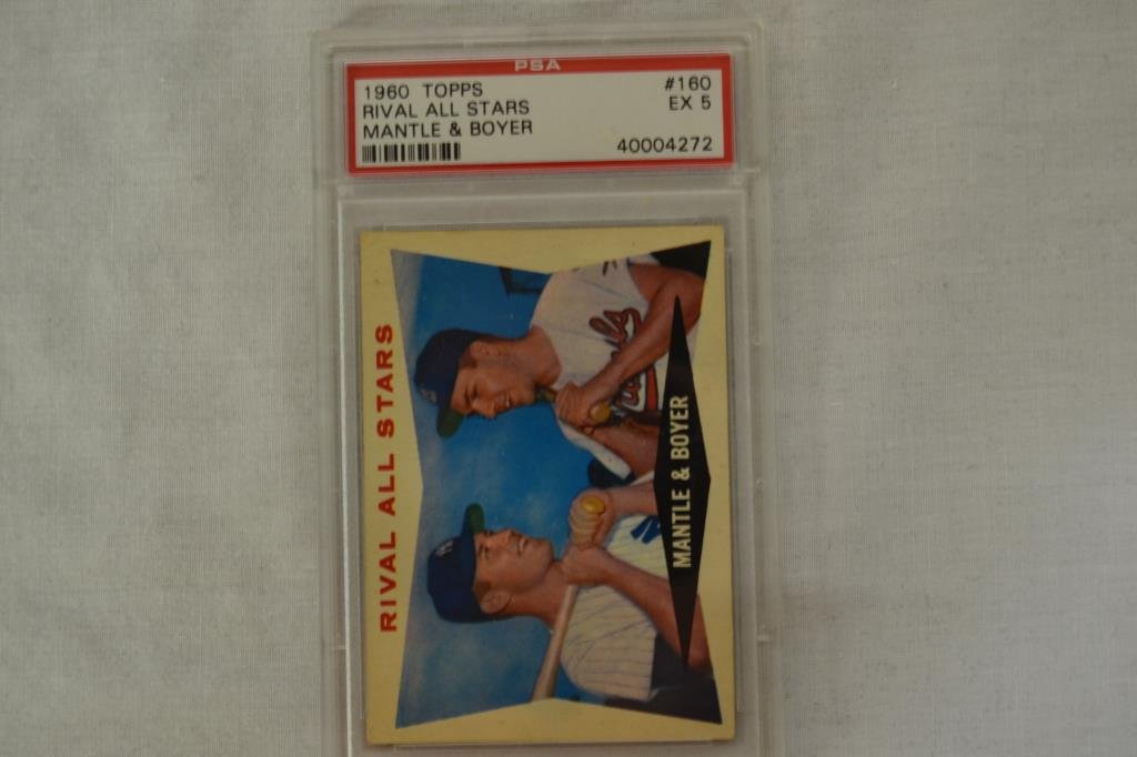 Baseball Card PSA Rival All Stars Mantle & Boyer (1 of 4)