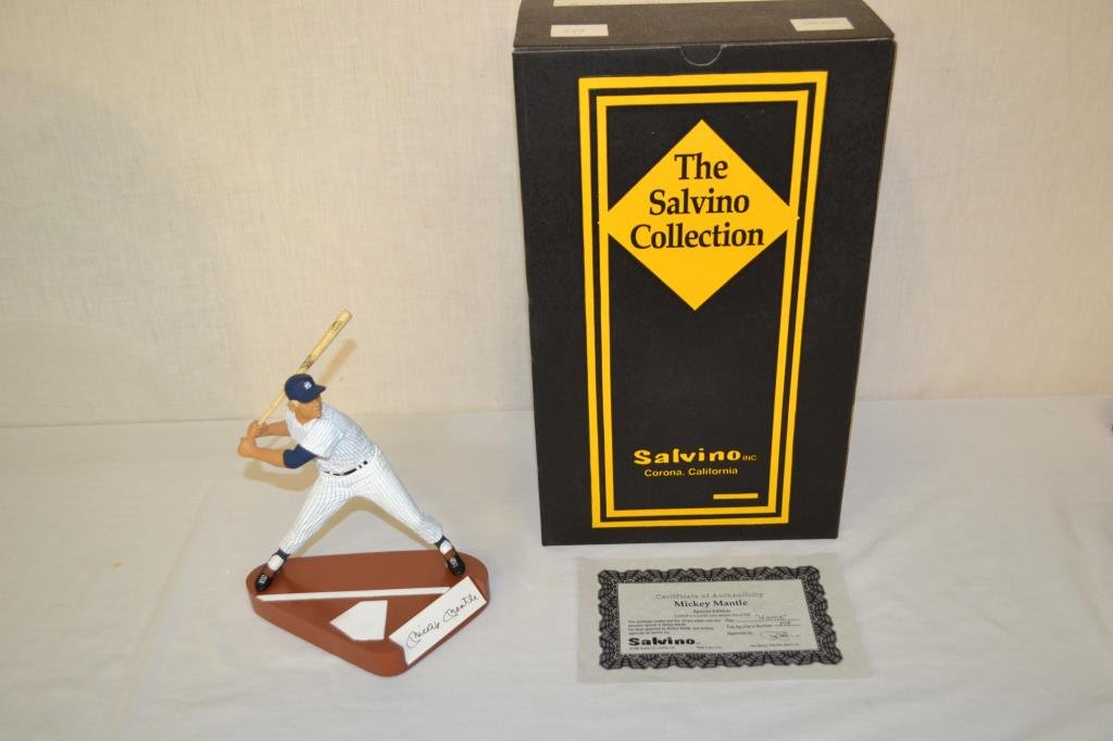 Mickey Mantle Autographed Salvino Statue (1 of 10)
