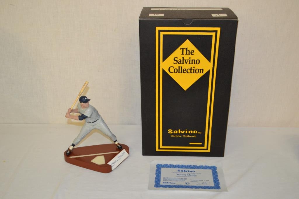 Mickey Mantle Autographed Salvino Statue (1 of 10)