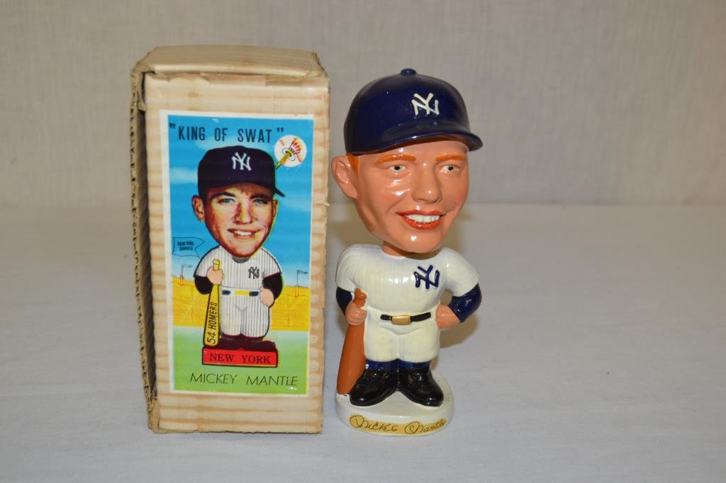 1962 Mickey Mantle King of Swat Bobblehead w/Box (1 of 8)