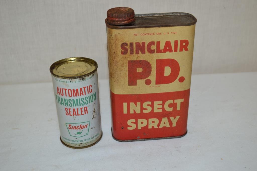 2 Sinclair Cans Transmission Sealer & Insect Spray (1 of 8)