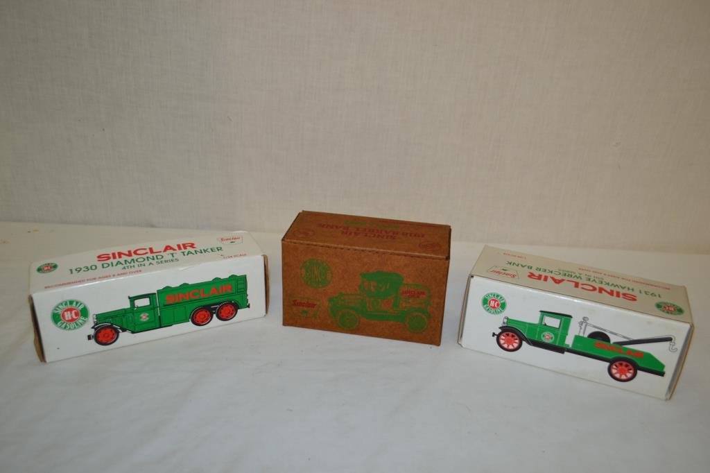 3 Sinclair Die Cast Ertl Vehicles w/Boxes (1 of 10)