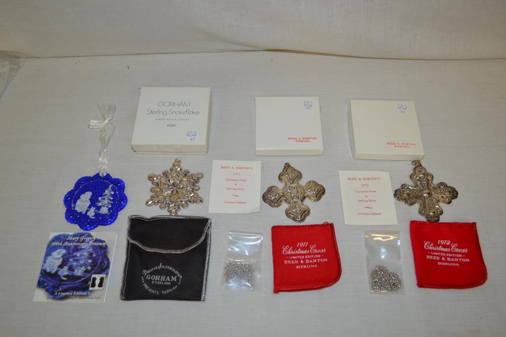 Gorham, Reed & Barton, Fenton Ornaments. Sterling (1 of 10)