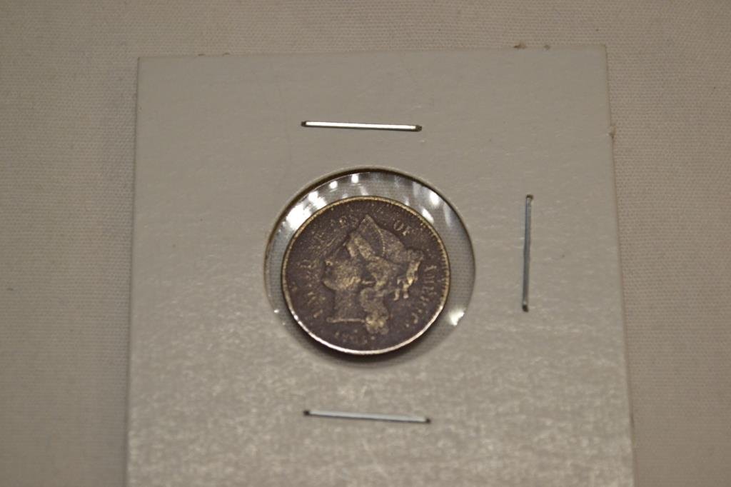 Coin. 1865 3 Cent Nickel (1 of 4)
