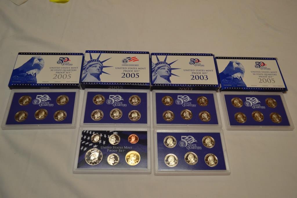 Coins. 4 US Mint Proof Sets (1 of 10)