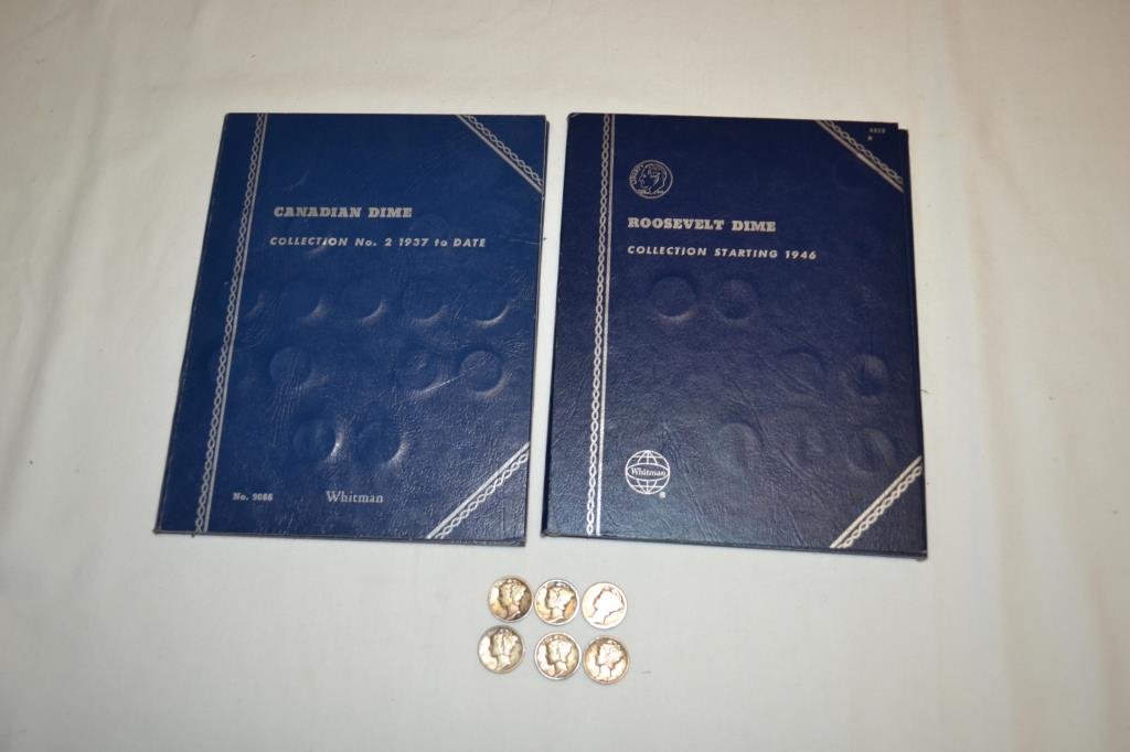 Coins. Assorted Dimes Some Silver Some Canadian (1 of 10)