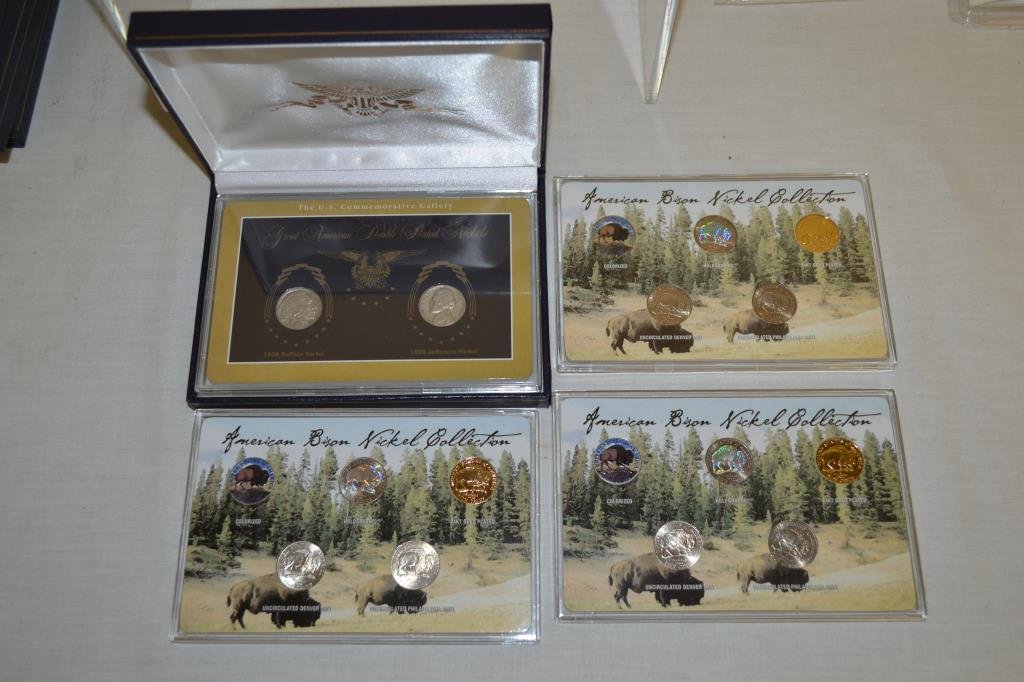 Coins. Assorted Nickels w/Fancy Display (1 of 10)