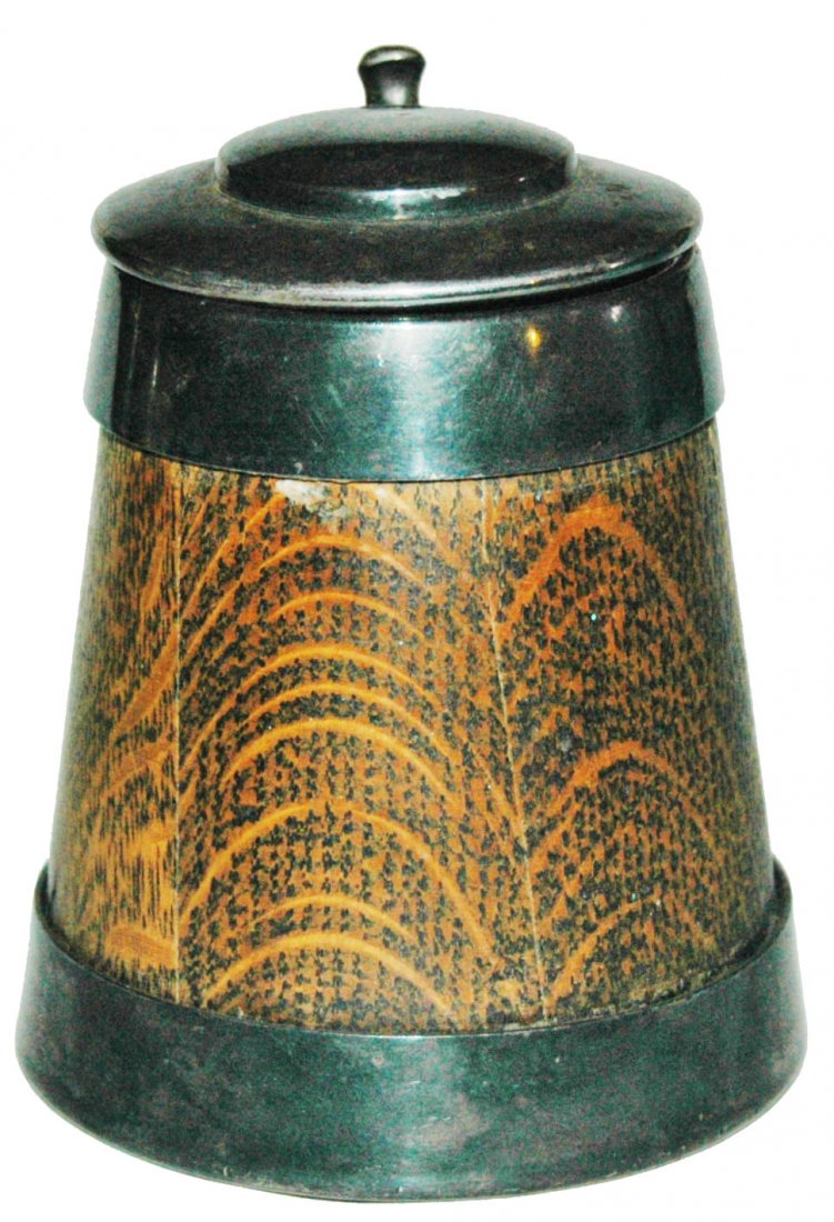 St Louis Silver Co Wood & Silver Plate 1/4L Stein (1 of 1)