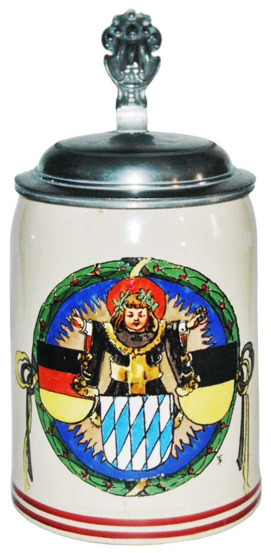 Munich Child & Bavarian Shield Stein (1 of 1)