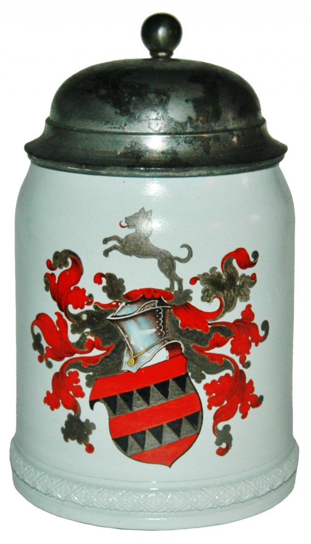 Mettlach Stein w Shield and Helmet (1 of 1)