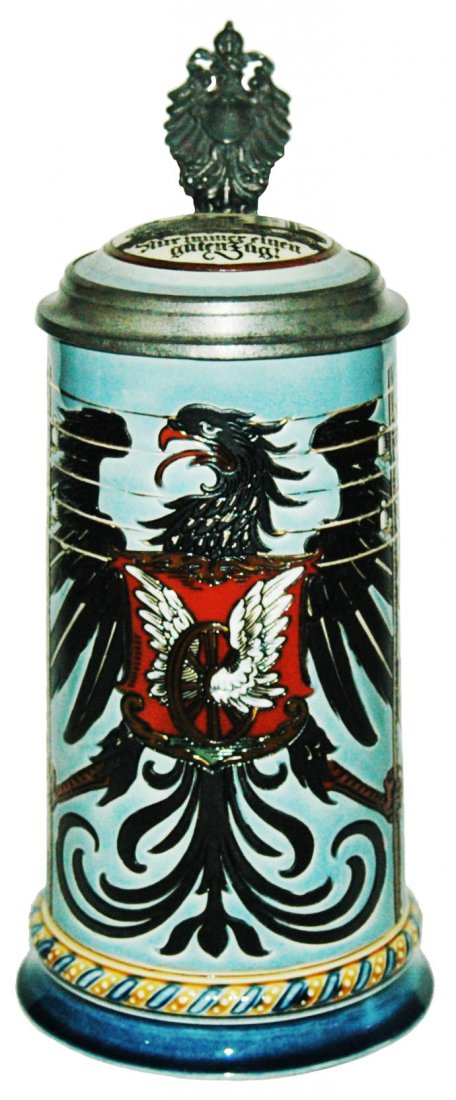 Telegrapher Occupational Eagle Mettlach Stein
