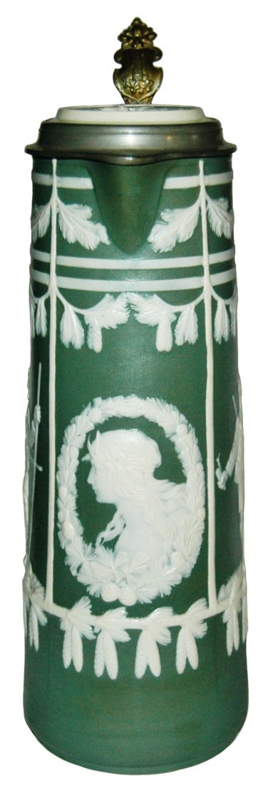 2L Cameo Mettlach Stein w Woman & Hunters (1 of 1)