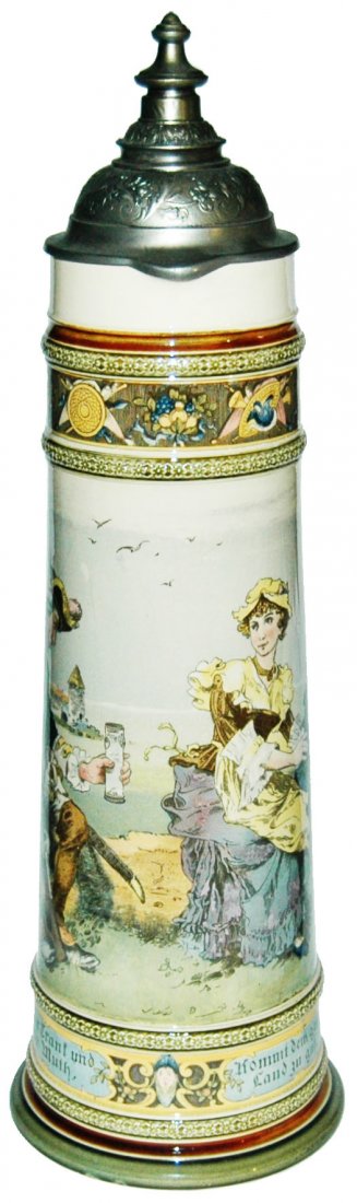 Schlitt 3LMettlach Soldiers & Barmaid Stein (1 of 1)