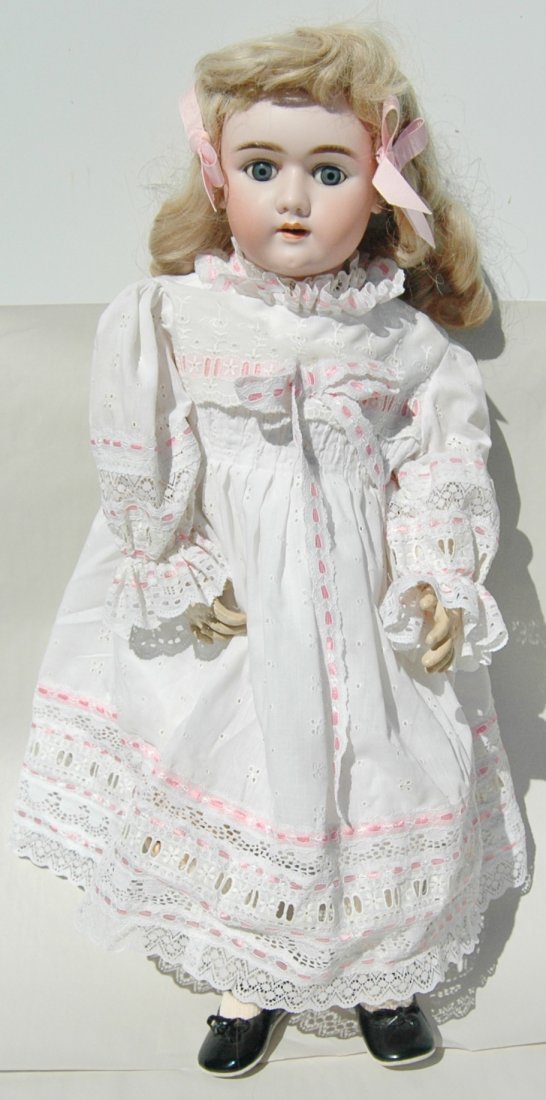 Porcelain Head Composition Joint Body German Doll (1 of 4)