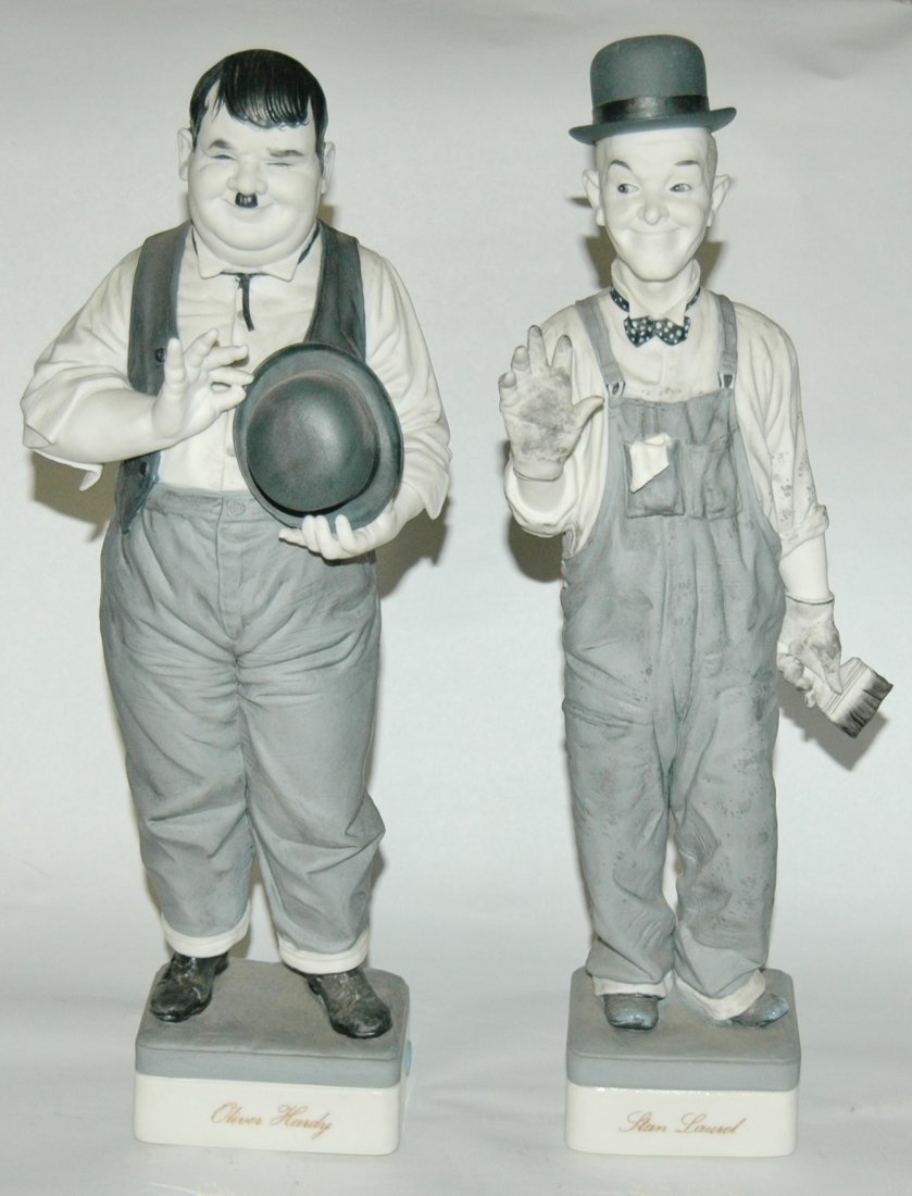 Laurel & Hardy 14" Porcelain Figures (1 of 3)