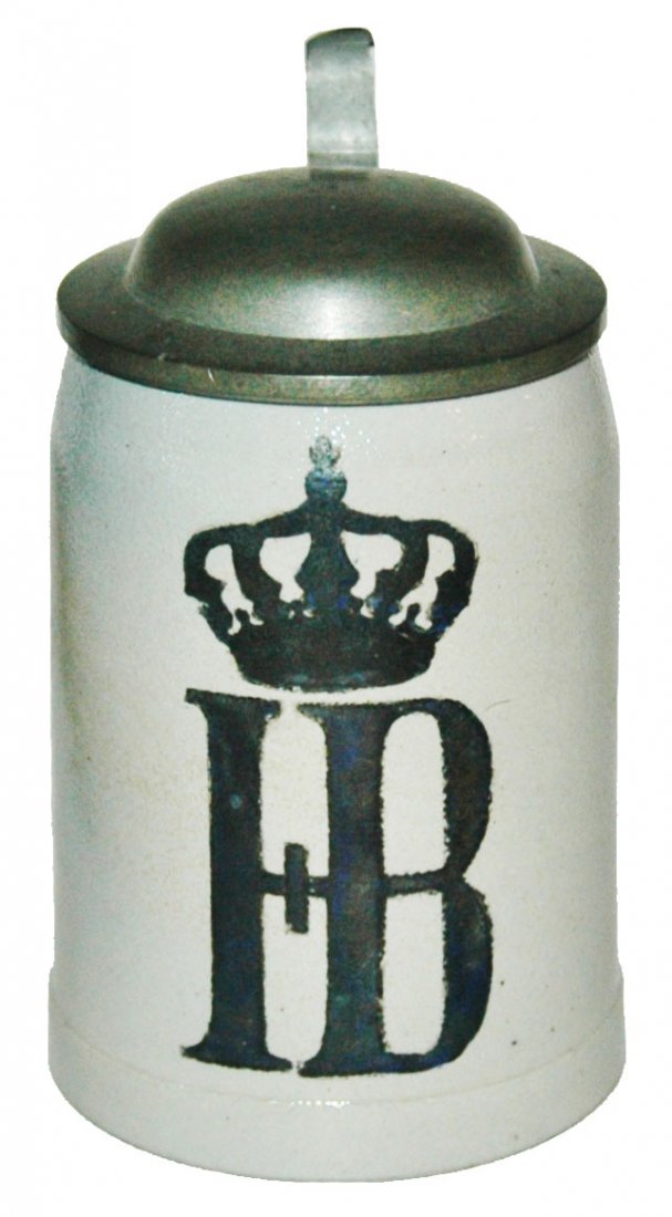 HB Under Crown 1/8L Stoneware Brewery Stein (1 of 1)