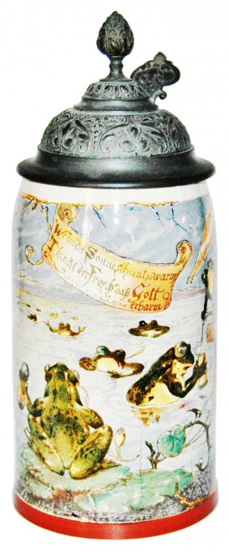 Drinking Frogs Schlitt Mettlach Stein (1 of 1)