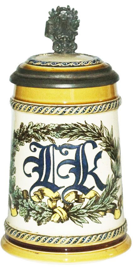 Uncommon Mettlach Initial Design Stein Mold #2008 (1 of 1)