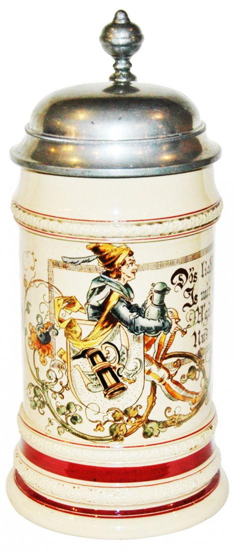 Young Server w Verse Mettlach Stein (1 of 1)