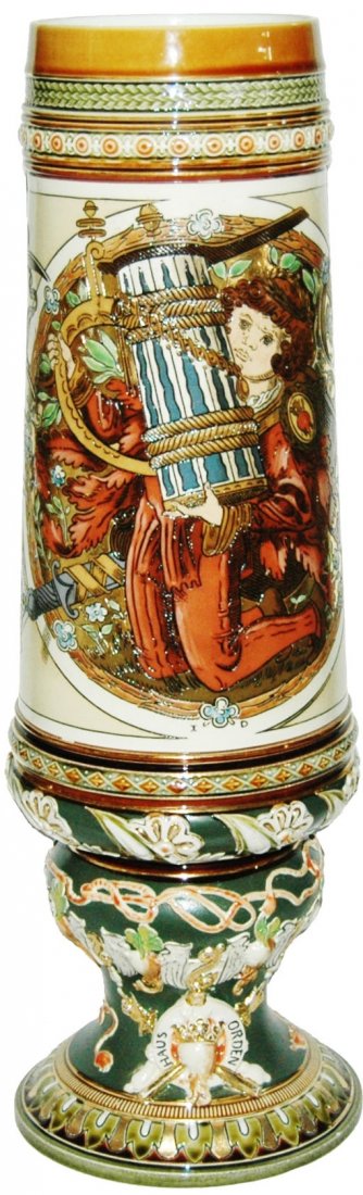 Mettlach Pokal Boy w Large Beer Stein (1 of 2)