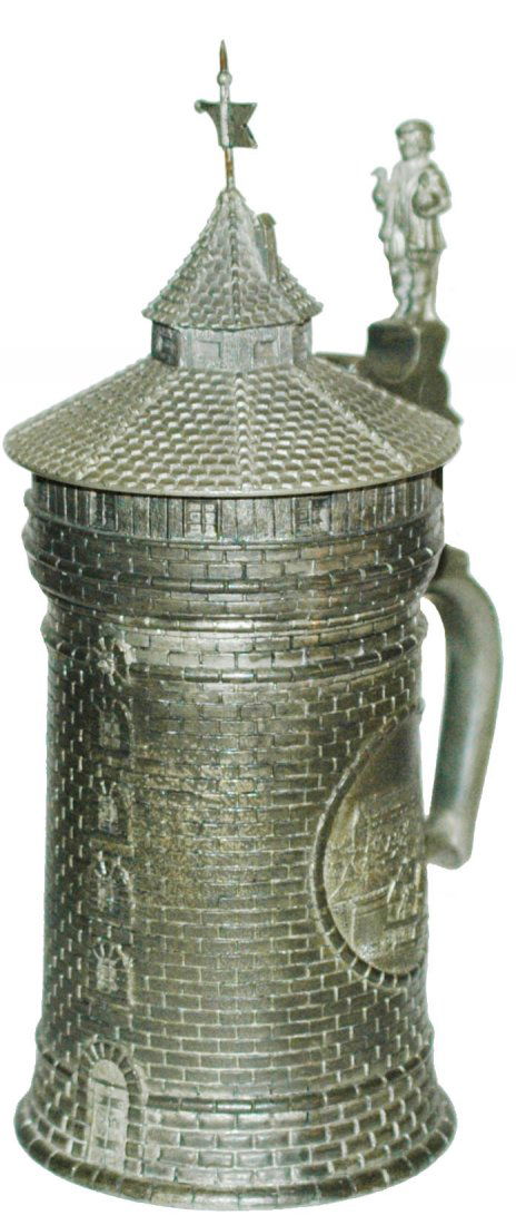 Nurnberg Tower Pewter Character Stein (1 of 1)