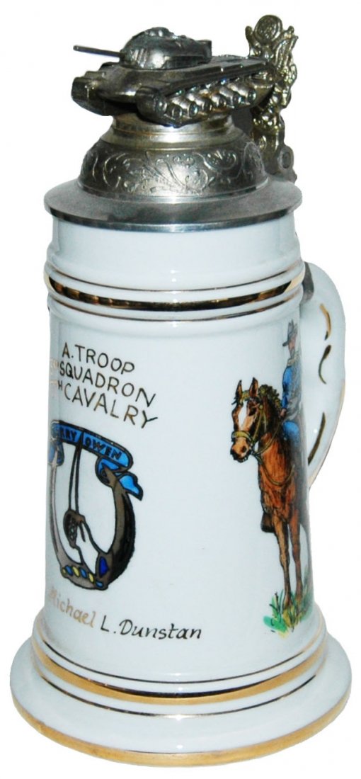 US Cold War A Troop 3rd Squadron Stein Tank Finial (1 of 1)