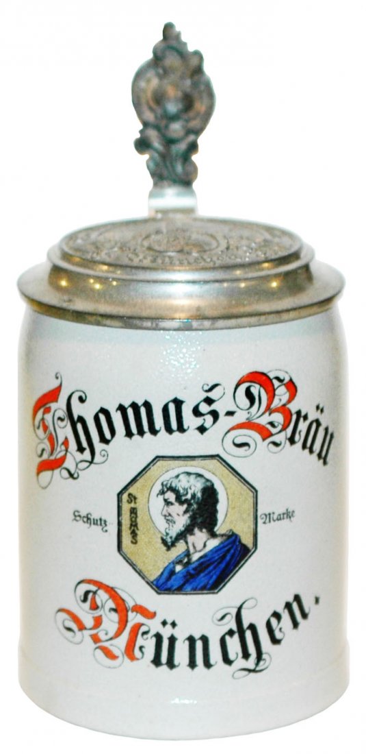 Thomas Brau Munich Brewery Stein wMatched Logo Lid (1 of 1)