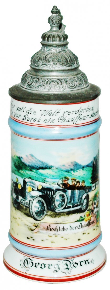 Chauffeur in Early Touring Car Occupational Stein (1 of 3)