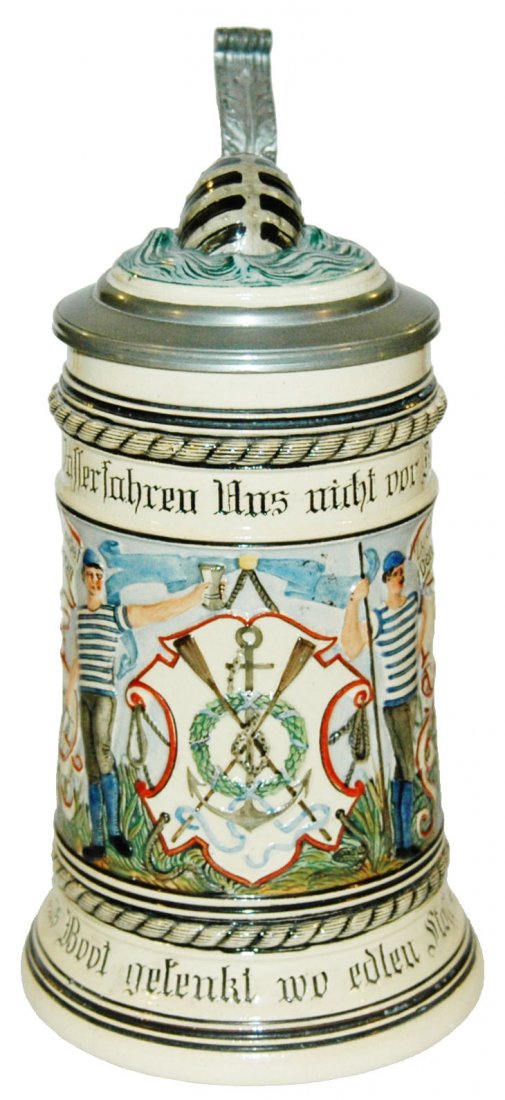 Skulling Rowing Boat Race Stein w 3-D Buoy Inlay (1 of 3)