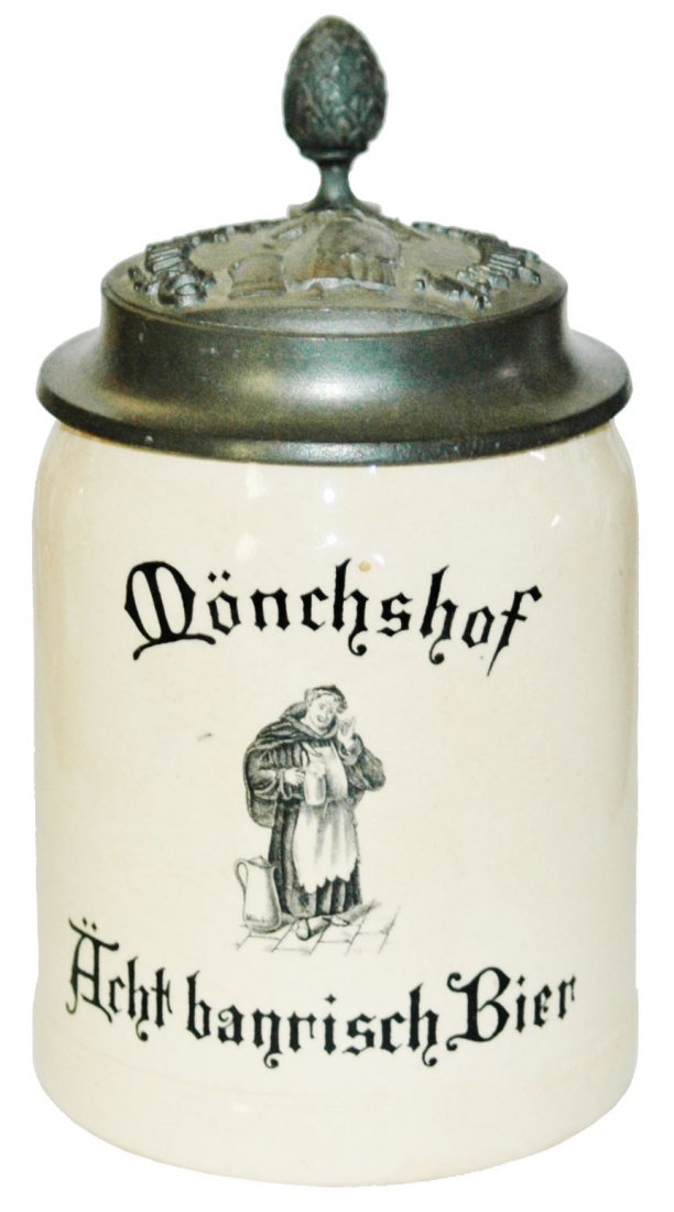 Mettlach Monchshof Advertising Brewery Stein (1 of 1)