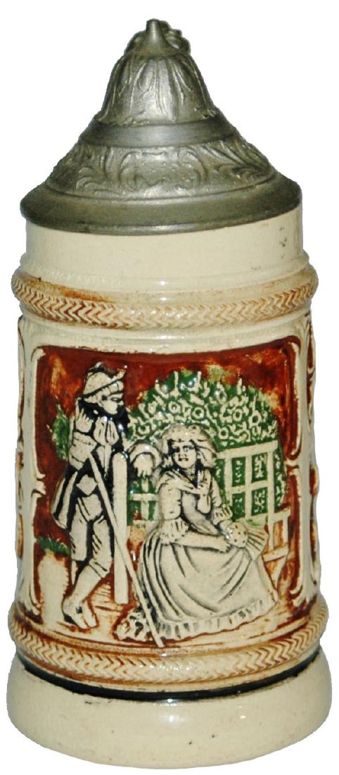 Man w Seated Woman 1/8L Stein (1 of 1)