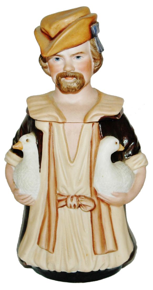 Nurnberg Gooseman Bisque Porcelain Stein (1 of 1)