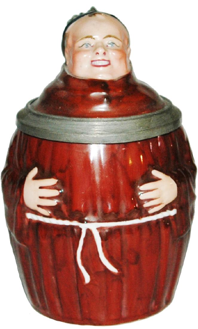 Porcelain Amberg Monk w Great Litho Stein (1 of 1)