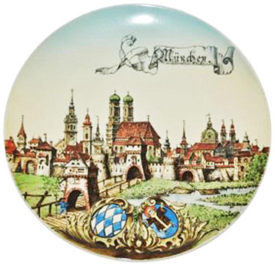 Mettlach Munich City Scene Plaque (1 of 1)