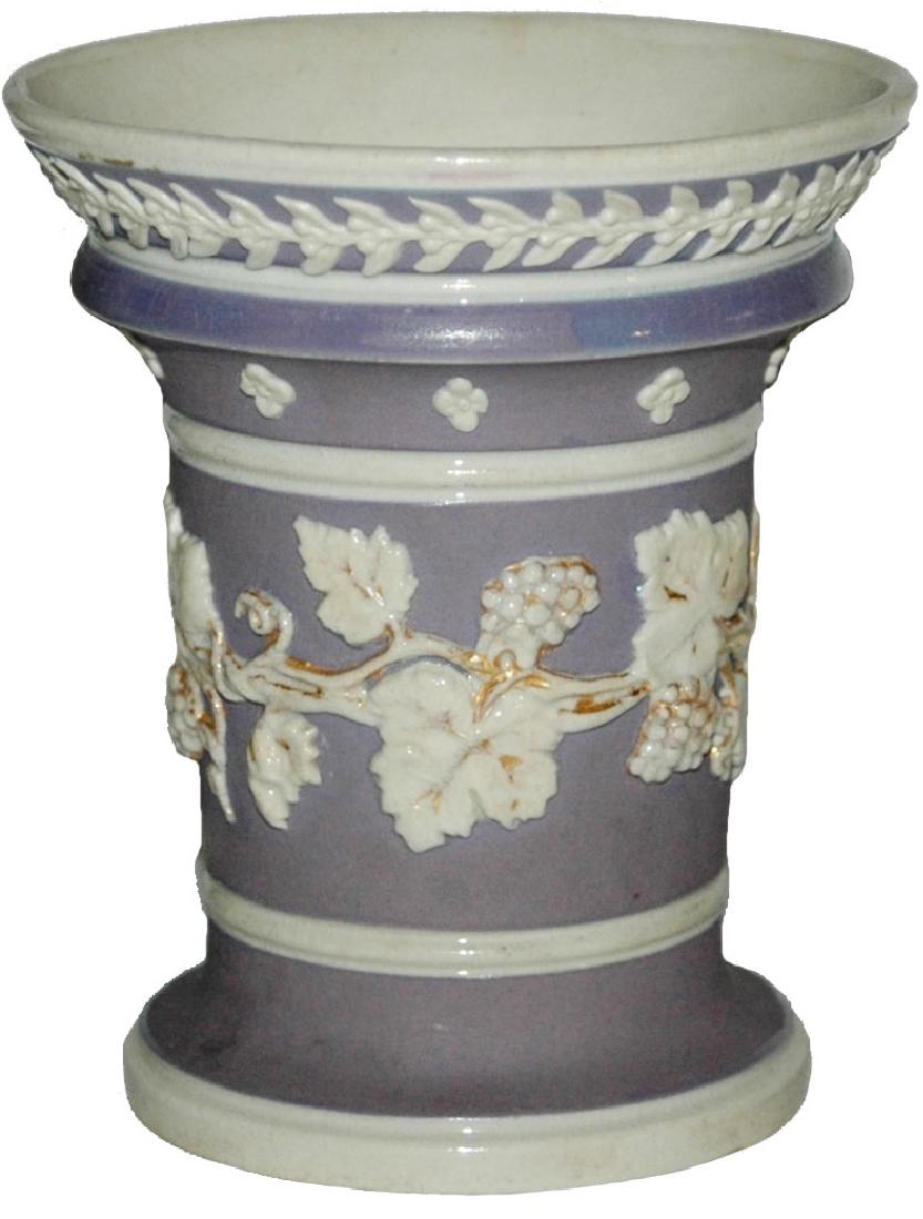 Mettlach Relief Floral Beaker (1 of 1)