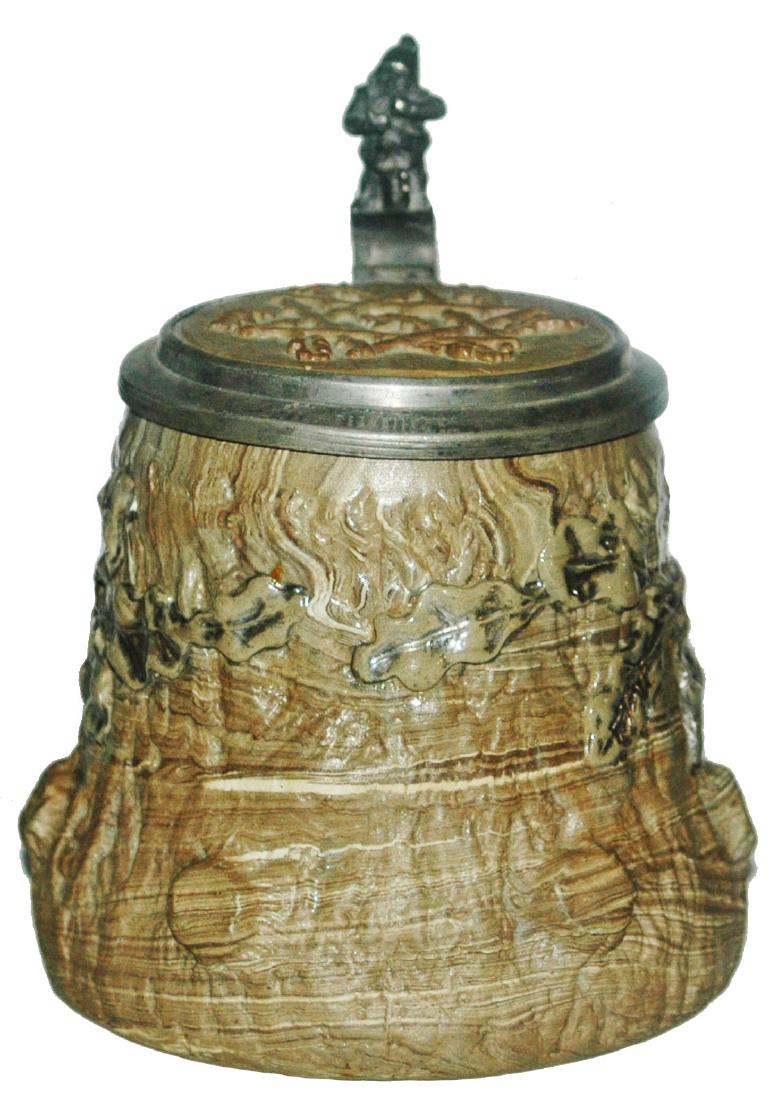 Mettlach Earlyware Tree Trunk Design Stein (1 of 1)